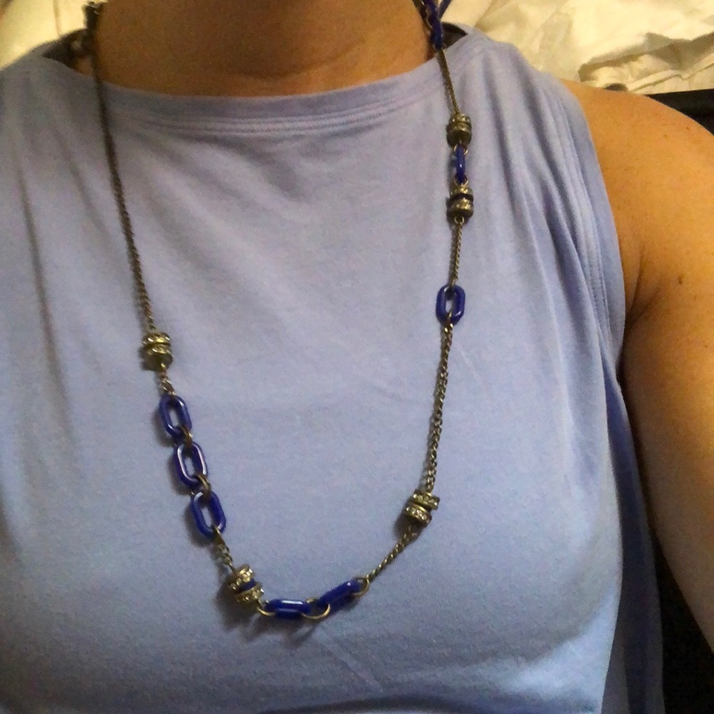 J.Crew 💙 Blue Bead Necklace